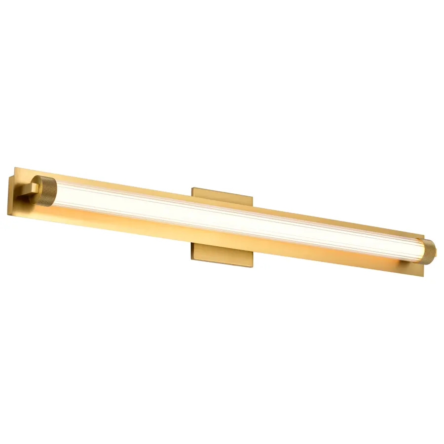 Larissa 32" LED Vanity Light in Vintage Brass - Image 4