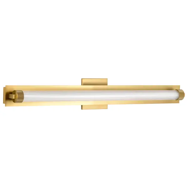Larissa 32" LED Vanity Light in Vintage Brass - Image 5