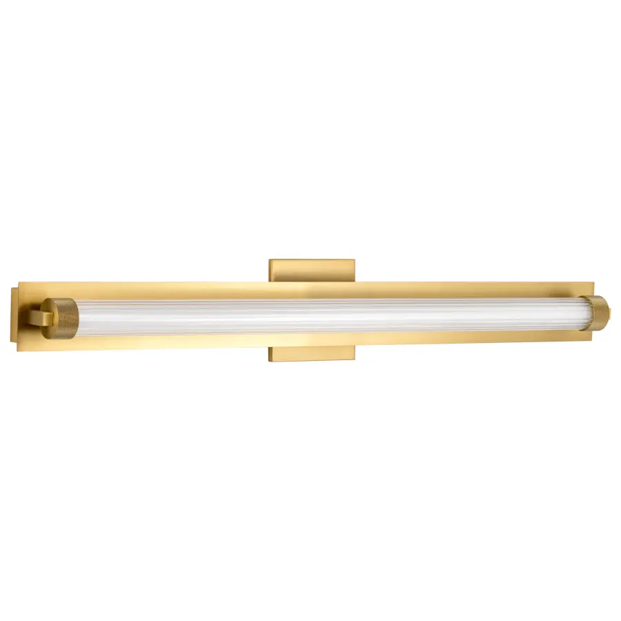 Larissa 32" LED Vanity Light in Vintage Brass - Image 5
