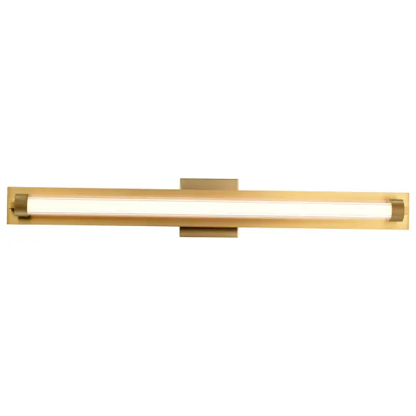 Larissa 32" LED Vanity Light in Vintage Brass - Image 8