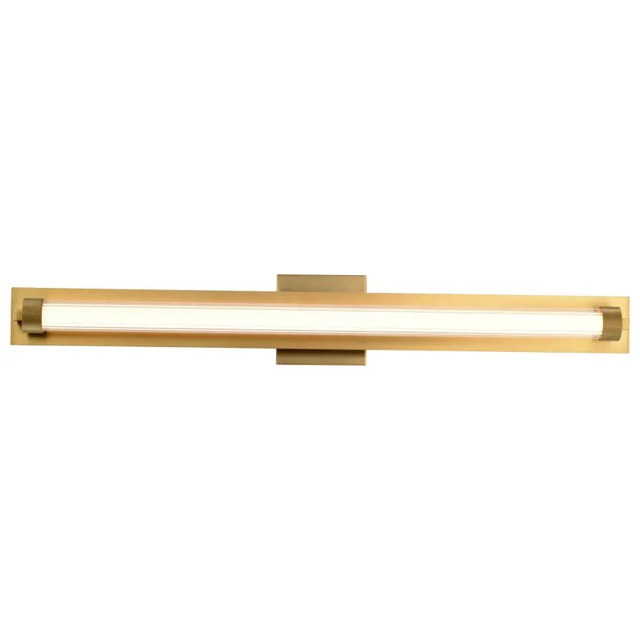 Larissa 32" LED Vanity Light in Vintage Brass - Image 8