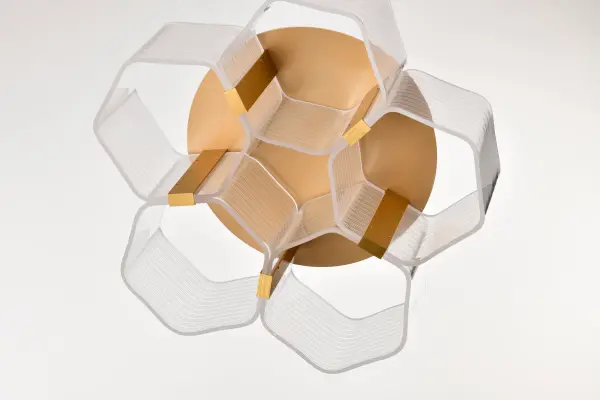 Kenzo LED 5-Light Flush Mount in Vintage Brass - Image 15