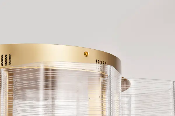 Kenzo LED 6-Light Flush Mount in Vintage Brass - Image 12