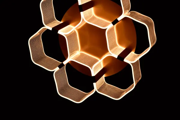 Kenzo LED 6-Light Flush Mount in Vintage Brass - Image 13