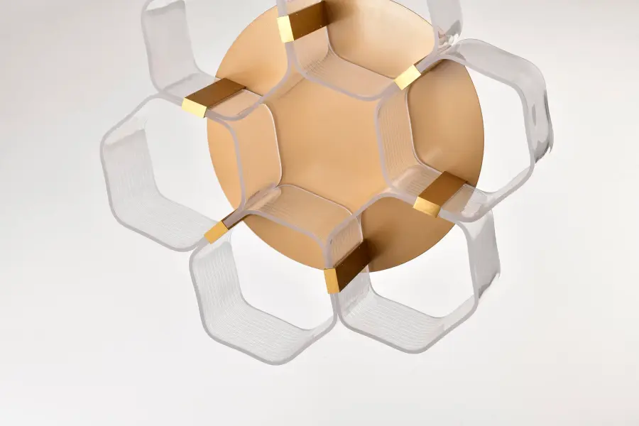 Kenzo LED 6-Light Flush Mount in Vintage Brass - Image 15