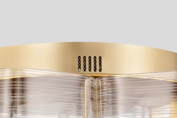 Kenzo LED 6-Light Flush Mount in Vintage Brass - Image 7