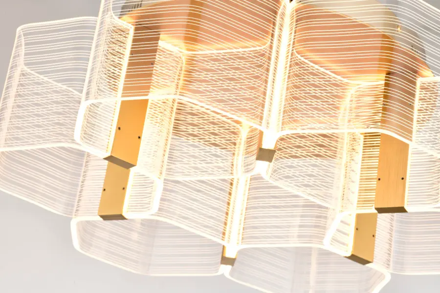Kenzo LED 6-Light Flush Mount in Vintage Brass - Image 10