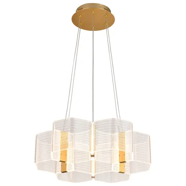 Kenzo LED 6-Light Chandelier in Polished Anodized Bronze - Image 2