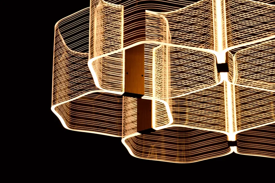 Kenzo LED 6-Light Chandelier in Polished Anodized Bronze - Image 11