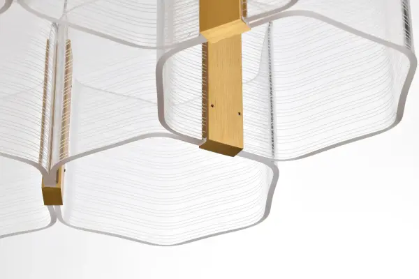 Kenzo LED 6-Light Chandelier in Polished Anodized Bronze - Image 12