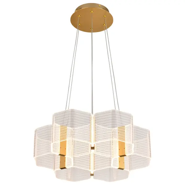 Kenzo LED 6-Light Chandelier in Polished Anodized Bronze - Image 6