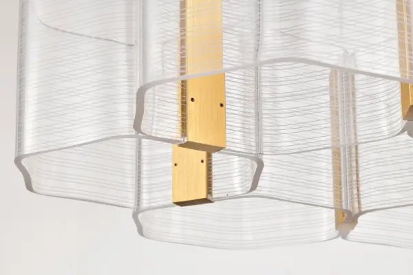 Kenzo LED 6-Light Chandelier in Polished Anodized Bronze - Image 8