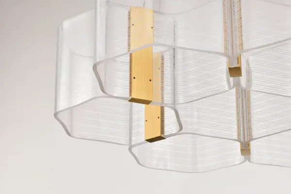 Kenzo LED 6-Light Chandelier in Polished Anodized Bronze - Image 9