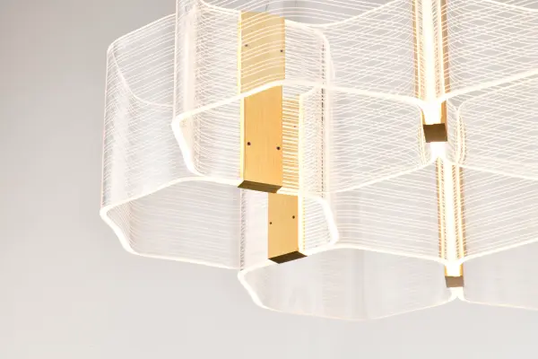 Kenzo LED 6-Light Chandelier in Polished Anodized Bronze - Image 10