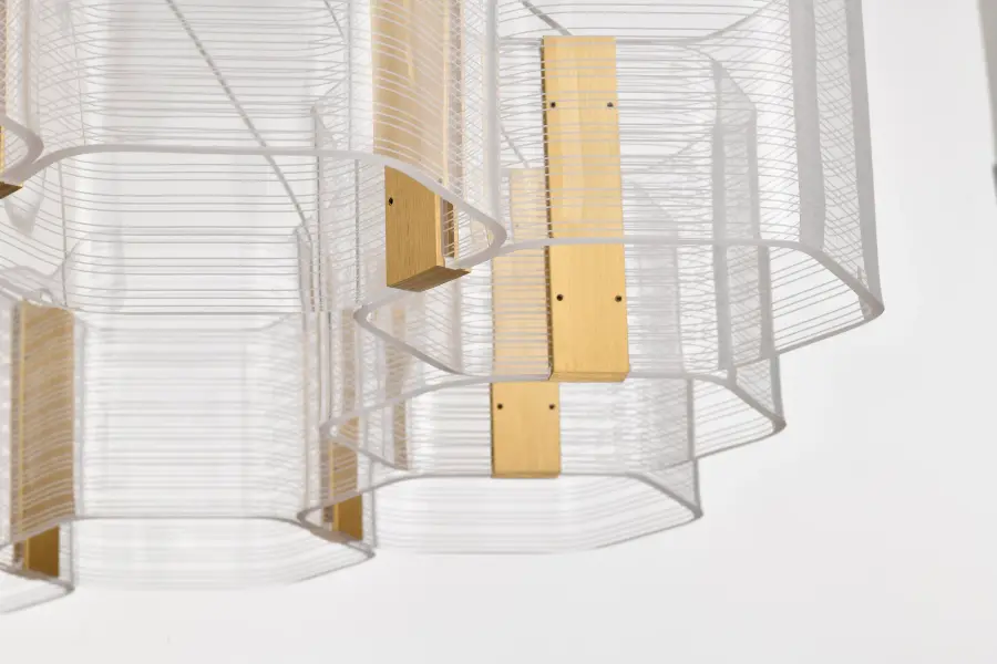 Kenzo LED 12-Light Chandelier in Polished Anodized Bronze - Image 12