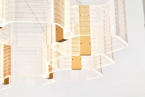 Kenzo LED 12-Light Chandelier in Polished Anodized Bronze - Image 13
