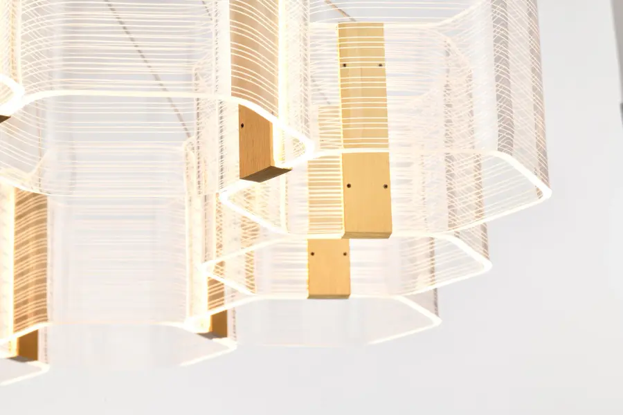 Kenzo LED 12-Light Chandelier in Polished Anodized Bronze - Image 13