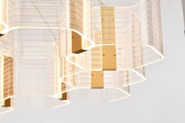 Kenzo LED 12-Light Chandelier in Polished Anodized Bronze - Image 15