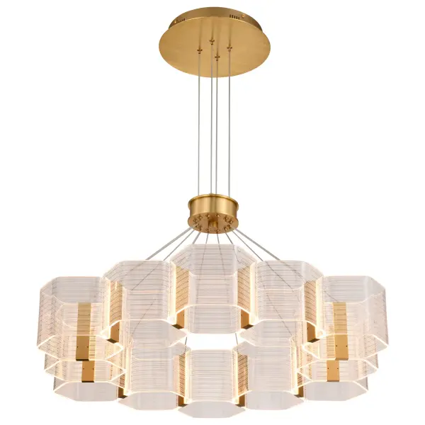 Kenzo LED 12-Light Chandelier in Polished Anodized Bronze - Image 6