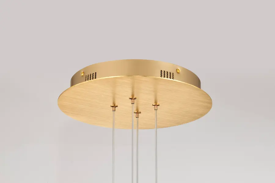 Kenzo LED 12-Light Chandelier in Polished Anodized Bronze - Image 7