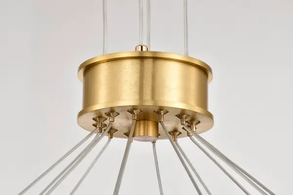 Kenzo LED 12-Light Chandelier in Polished Anodized Bronze - Image 8