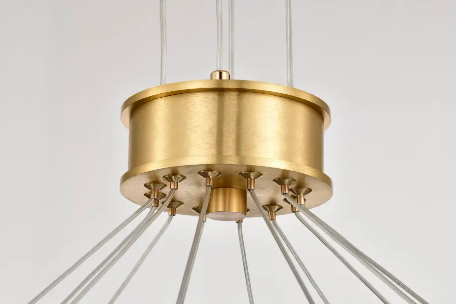 Kenzo LED 12-Light Chandelier in Polished Anodized Bronze - Image 8