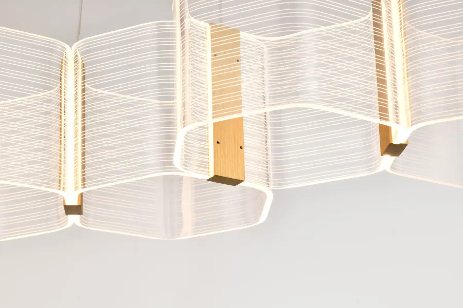Kenzo LED 6-Light Island Pendant in Polished Anodized Bronze - Image 13