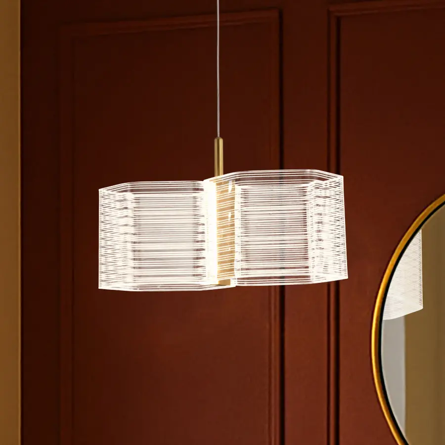 Kenzo LED 2-Light Mini Pendant in Polished Anodized Bronze - Image 18