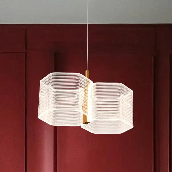 Kenzo LED 2-Light Mini Pendant in Polished Anodized Bronze - Image 20