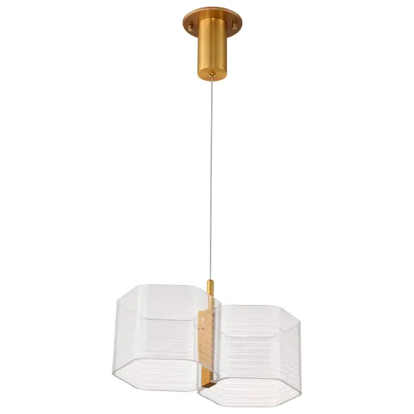 Kenzo LED 2-Light Mini Pendant in Polished Anodized Bronze - Image 3