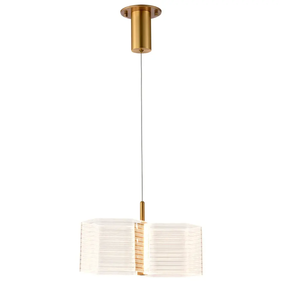 Kenzo LED 2-Light Mini Pendant in Polished Anodized Bronze - Image 5