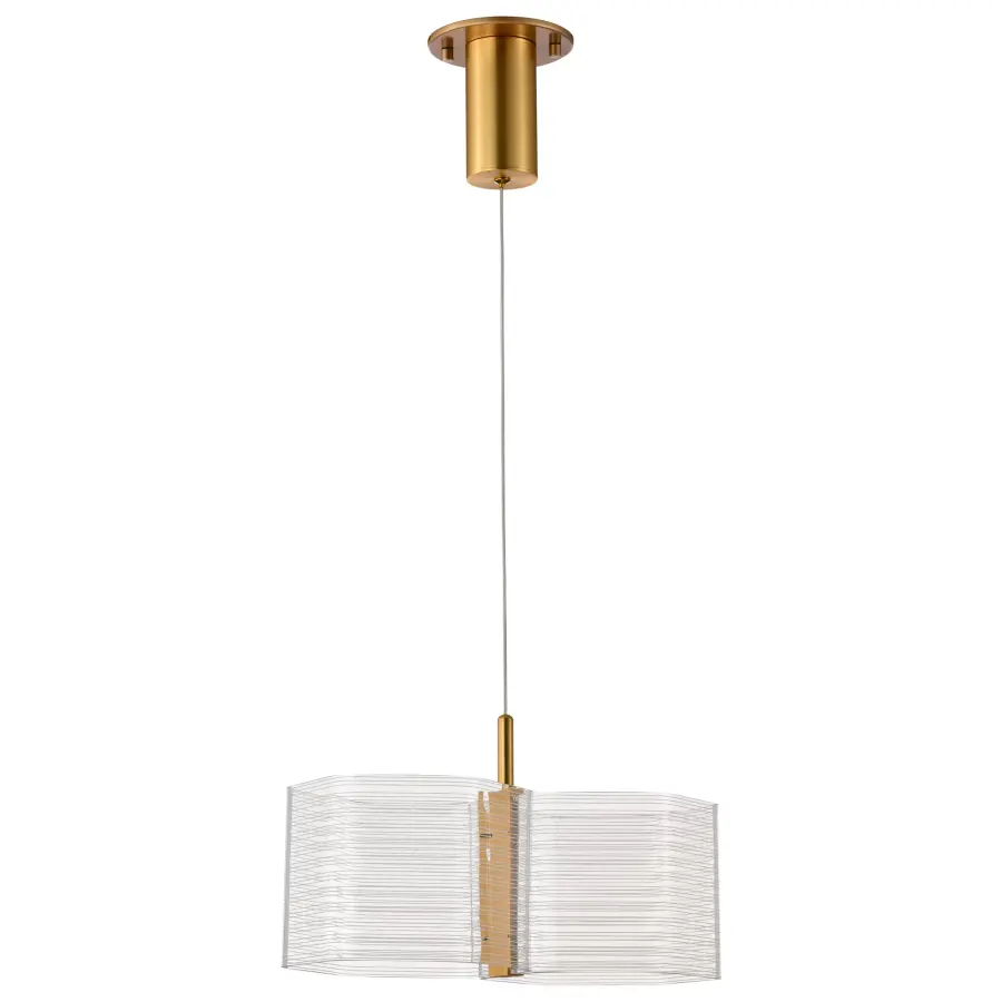 Kenzo LED 2-Light Mini Pendant in Polished Anodized Bronze - Image 6