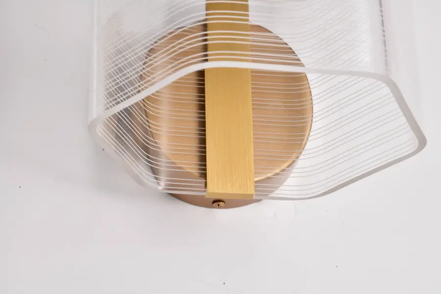 Kenzo LED Wall Sconce in Vintage Brass - Image 13
