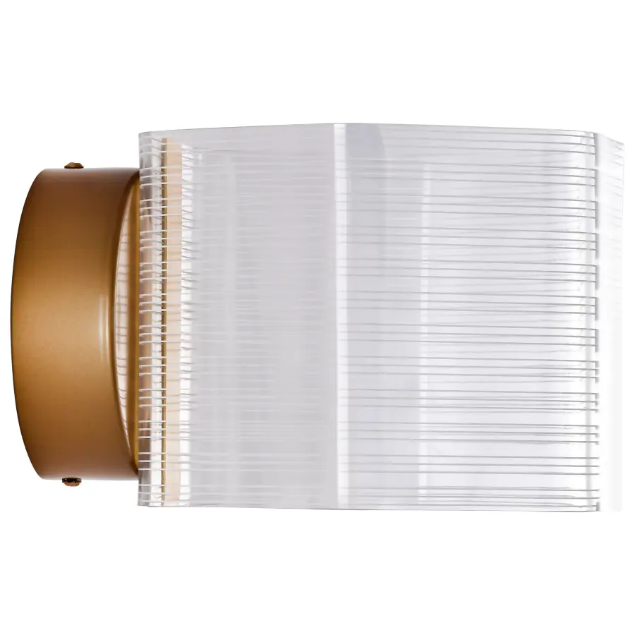 Kenzo LED Wall Sconce in Vintage Brass - Image 5