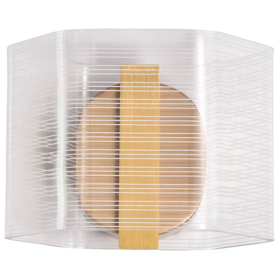 Kenzo LED Wall Sconce in Vintage Brass - Image 7