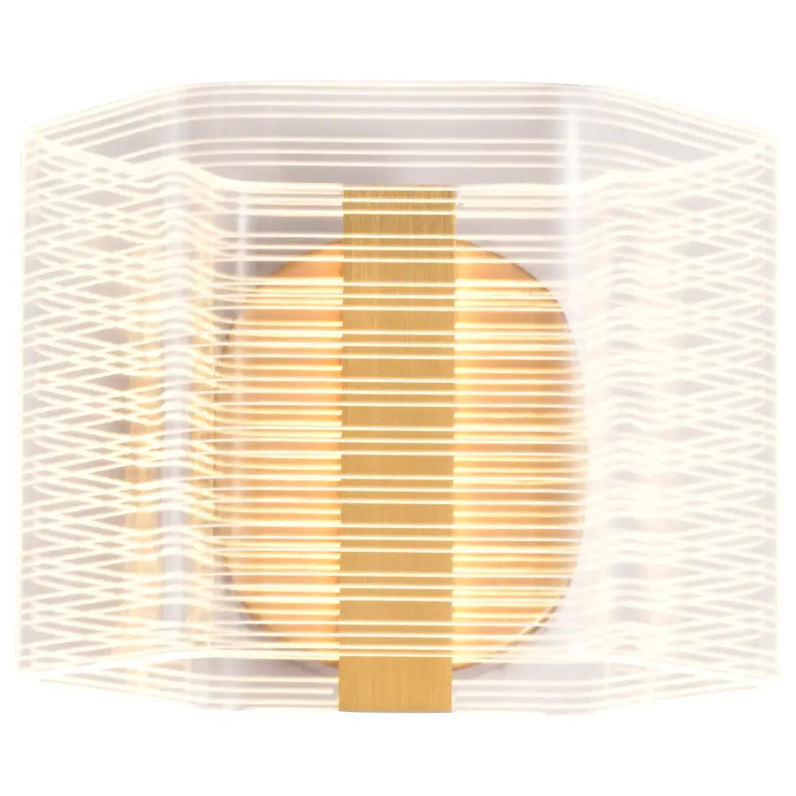 Kenzo LED Wall Sconce in Vintage Brass - Image 8