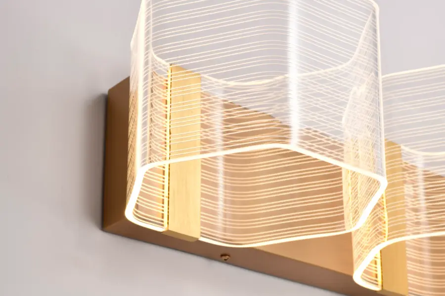 Kenzo LED 3-Light Vanity in Vintage Brass - Image 13