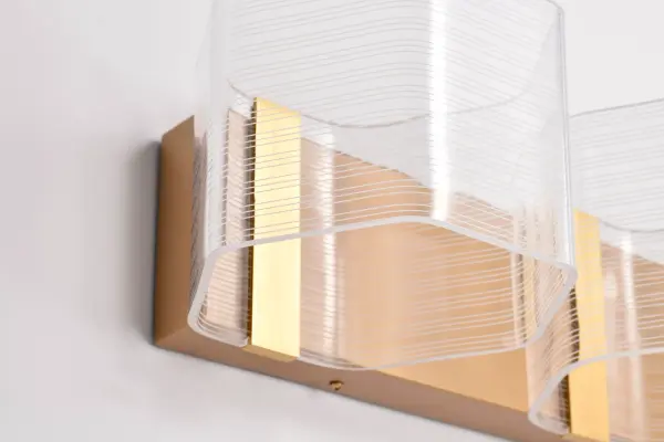 Kenzo LED 3-Light Vanity in Vintage Brass - Image 14