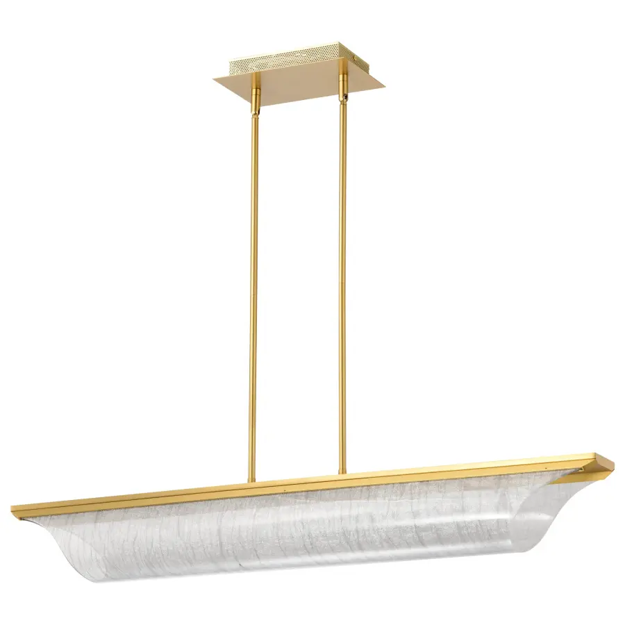 Idris LED Island Pendant in Vintage Brass - Image 1
