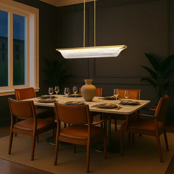 Idris LED Island Pendant in Vintage Brass - Image 16