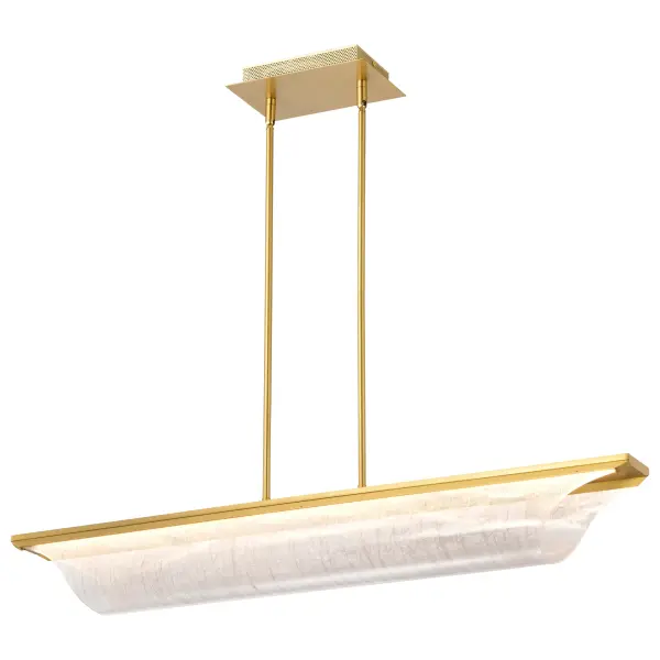 Idris LED Island Pendant in Vintage Brass - Image 4