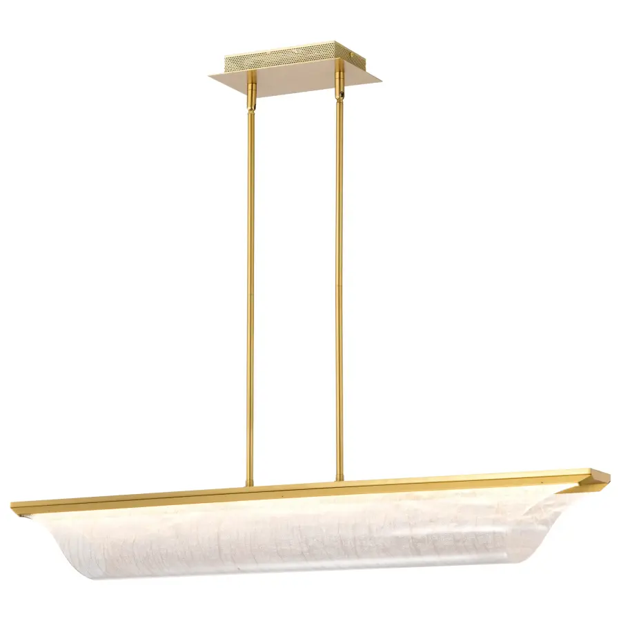 Idris LED Island Pendant in Vintage Brass - Image 6