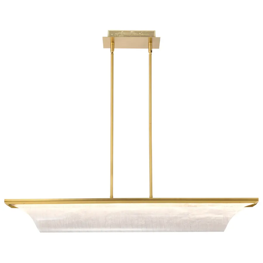 Idris LED Island Pendant in Vintage Brass - Image 7