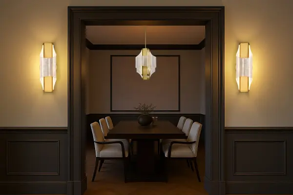 Idris LED 4-Light Pendant in Vintage Brass - Image 16