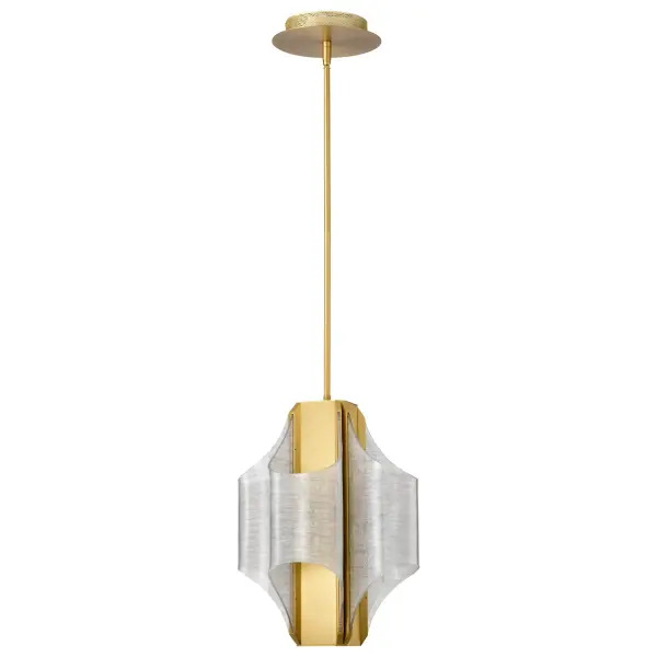 Idris LED 4-Light Pendant in Vintage Brass - Image 3