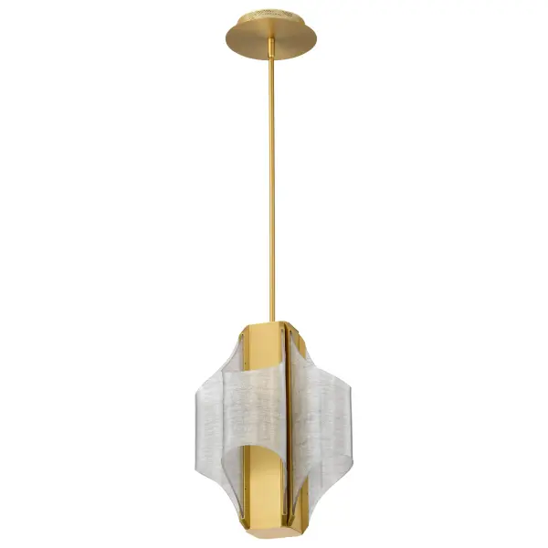 Idris LED 4-Light Pendant in Vintage Brass - Image 5