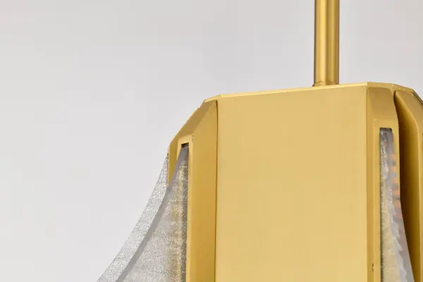 Idris LED 4-Light Pendant in Vintage Brass - Image 9