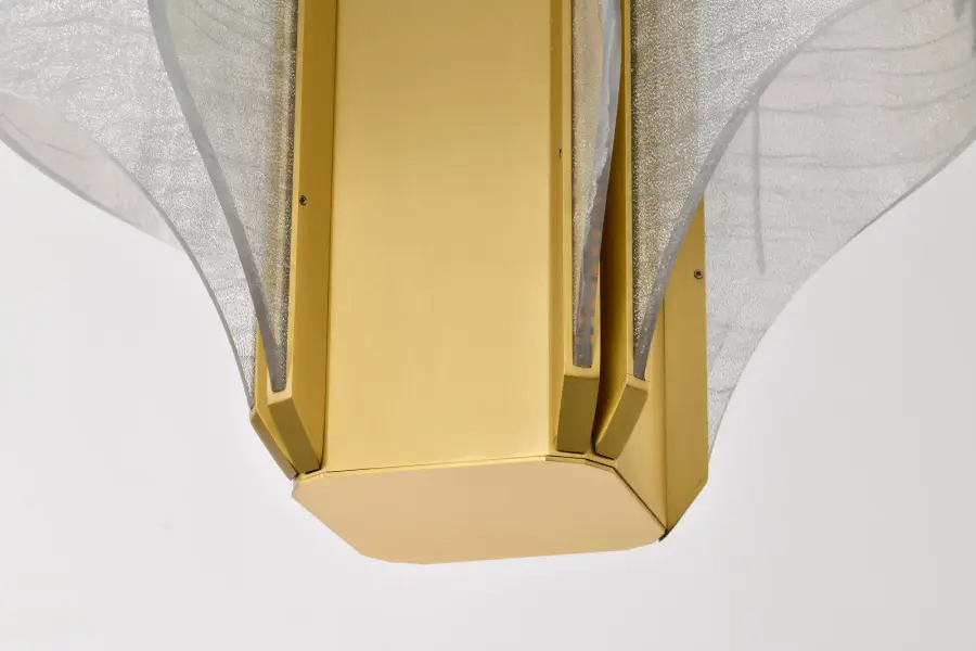 Idris LED 4-Light Pendant in Vintage Brass - Image 10