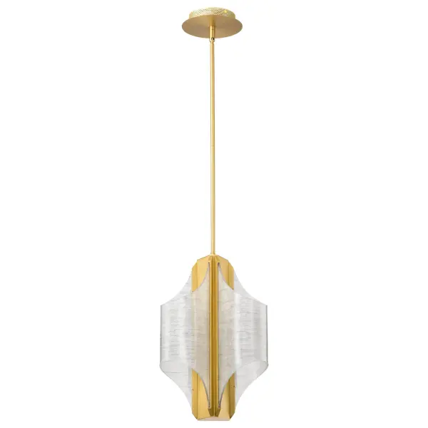 Idris LED 3-Light Pendant in Vintage Brass - Image 1