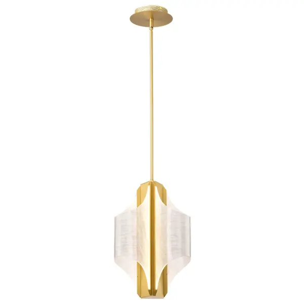 Idris LED 3-Light Pendant in Vintage Brass - Image 2